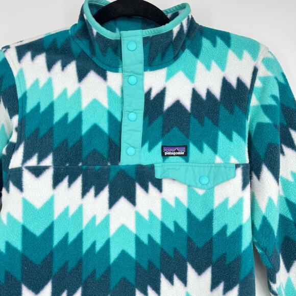 Patagonia Synchilla Kids Snap T Fleece Pullover Size‎ L 12 - Picture 2 of 9